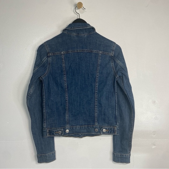 Levi Strauss Denim Jacket Women’s XS Blue Jean Trucker Button Up Long Sleeve - Picture 11 of 16